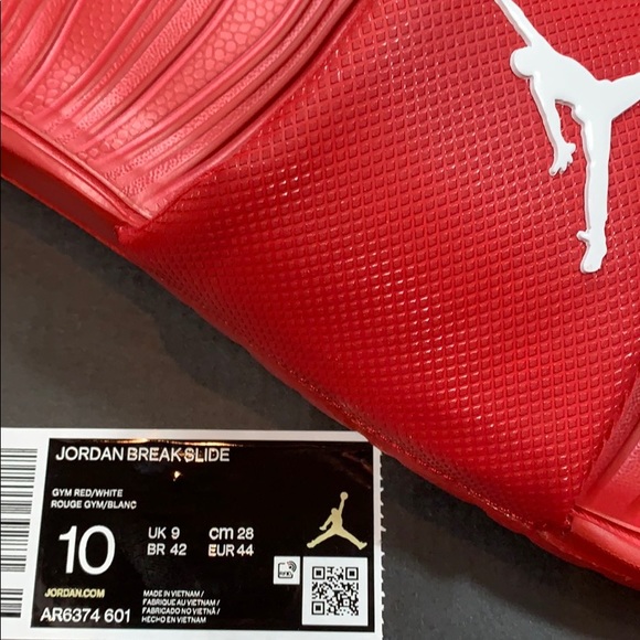 JORDAN BREAK SLIDE Gym Red/White - Picture 14 of 16